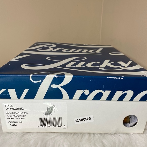 LUCKY BRAND White Lace Crochet Wedge Heel - Picture 11 of 11